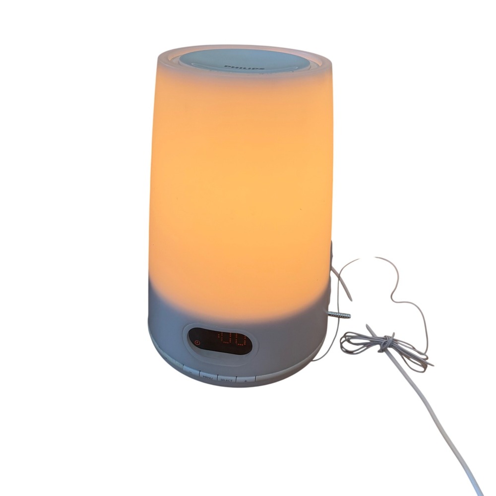 Philips Wake-Up Light HF3470 Sunrise Simulation Alarm Clock FM Radio White Works